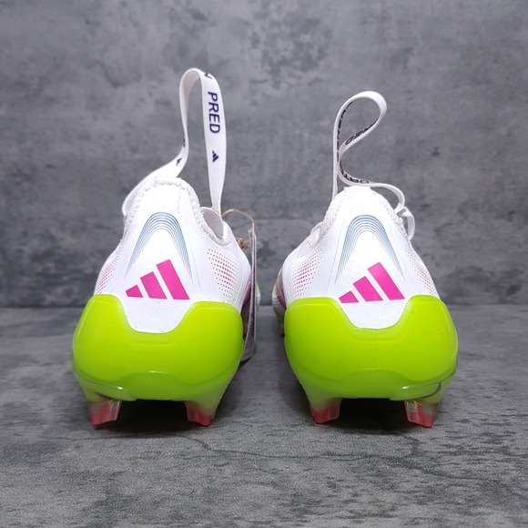 ADIDAS Predator 24‎ Elite FG Soccer Cleats Mens 8 Celestial Victory White Pink